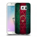 Дизайнерский силиконовый чехол для Samsung Galaxy S6 Edge Флаг Азербайджана
