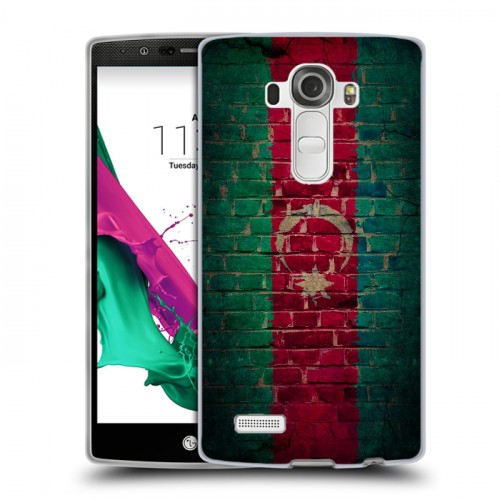 Дизайнерский пластиковый чехол для LG G4 Флаг Азербайджана