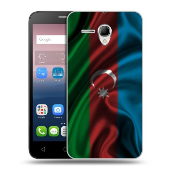 Дизайнерский силиконовый чехол для Alcatel One Touch POP 3 5.5 Флаг Азербайджана (на заказ)