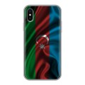 Дизайнерский силиконовый чехол для Iphone x10 Флаг Азербайджана