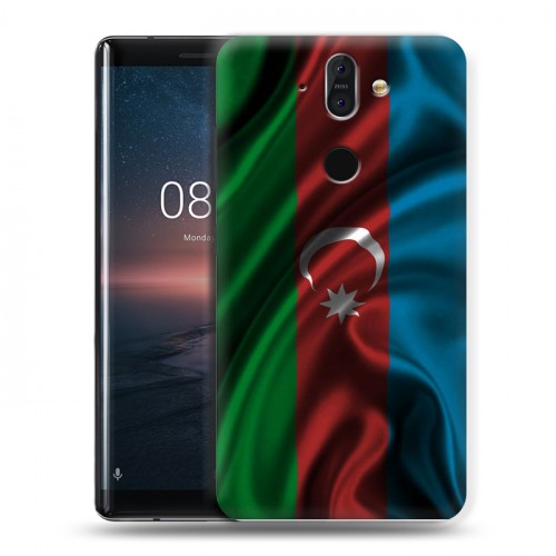 Дизайнерский силиконовый чехол для Nokia 8 Sirocco Флаг Азербайджана