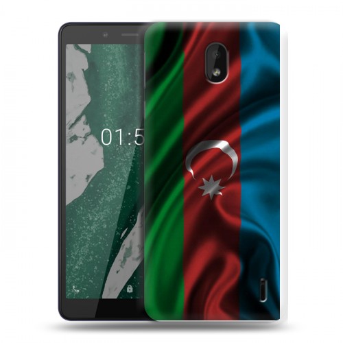 Дизайнерский силиконовый чехол для Nokia 1 Plus Флаг Азербайджана