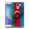 Дизайнерский пластиковый чехол для Huawei Honor 7 Флаг Азербайджана