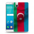 Дизайнерский пластиковый чехол для Huawei ShotX Флаг Азербайджана