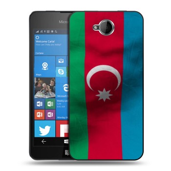Дизайнерский силиконовый чехол для Microsoft Lumia 650 Флаг Азербайджана (на заказ)