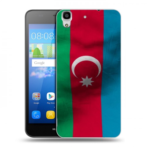 Дизайнерский пластиковый чехол для Huawei Y6 Флаг Азербайджана