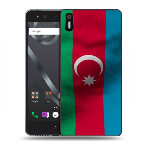 Дизайнерский пластиковый чехол для BQ Aquaris X5 Флаг Азербайджана