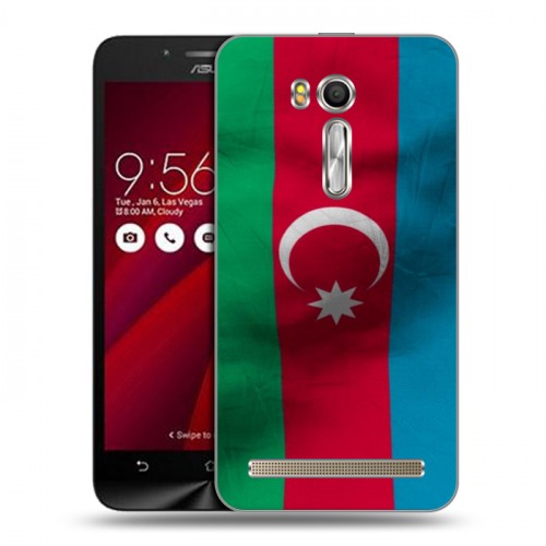 Дизайнерский силиконовый чехол для ASUS Zenfone Go 5.5 Флаг Азербайджана