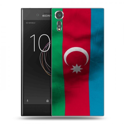 Дизайнерский пластиковый чехол для Sony Xperia XZs Флаг Азербайджана