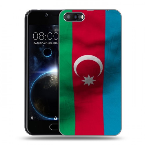 Дизайнерский пластиковый чехол для Doogee Shoot 2 Флаг Азербайджана