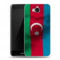 Дизайнерский пластиковый чехол для Huawei Y5 (2017) Флаг Азербайджана