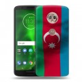 Дизайнерский пластиковый чехол для Motorola Moto G6 Флаг Азербайджана