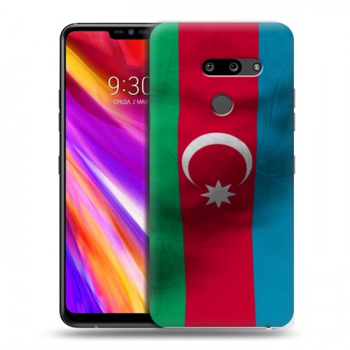 Дизайнерский пластиковый чехол для LG G8 ThinQ Флаг Азербайджана