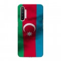 Дизайнерский силиконовый с усиленными углами чехол для Realme XT Флаг Азербайджана