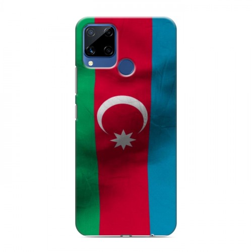 Дизайнерский пластиковый чехол для Realme C15 Флаг Азербайджана