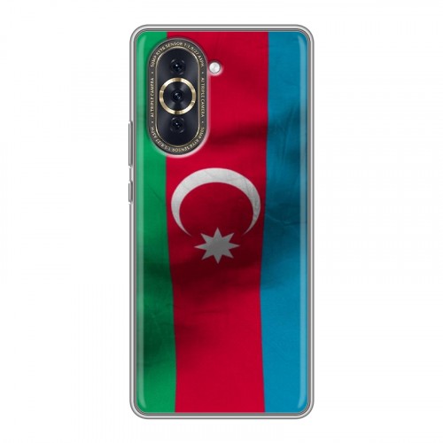Дизайнерский пластиковый чехол для Huawei Nova 10 Флаг Азербайджана