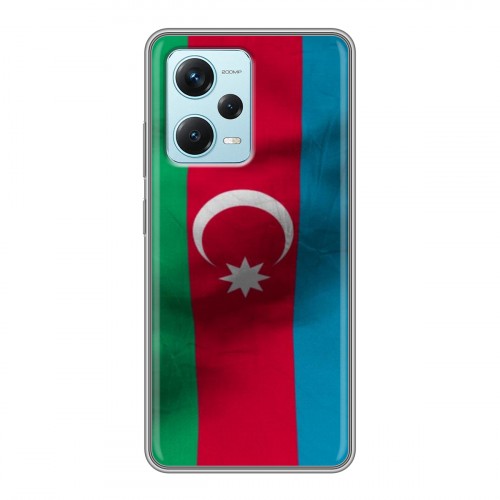 Дизайнерский силиконовый чехол для Xiaomi RedMi Note 12 Pro Plus Флаг Азербайджана