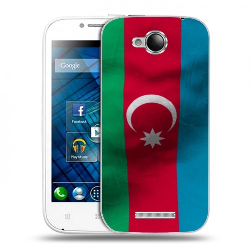 Дизайнерский пластиковый чехол для Lenovo A706 Флаг Азербайджана