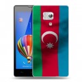 Дизайнерский пластиковый чехол для Huawei Honor 3 Флаг Азербайджана
