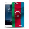Дизайнерский пластиковый чехол для Huawei Ascend G7 Флаг Азербайджана