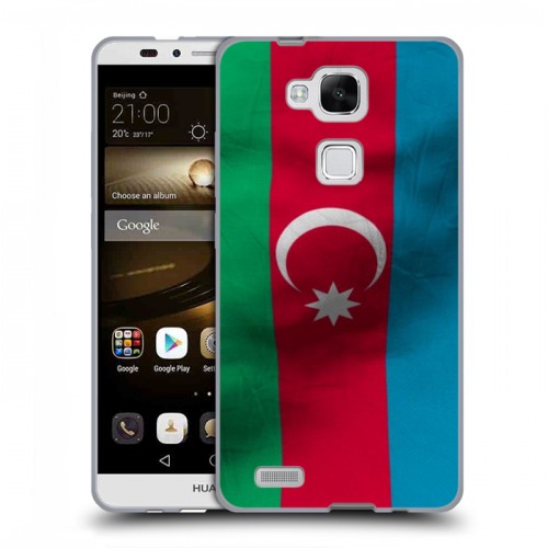Дизайнерский силиконовый чехол для Huawei Ascend Mate 7 Флаг Азербайджана