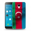 Дизайнерский пластиковый чехол для Meizu M1 Note Флаг Азербайджана