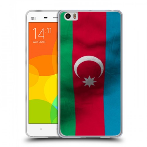 Дизайнерский пластиковый чехол для Xiaomi Mi Note Флаг Азербайджана