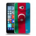 Дизайнерский пластиковый чехол для Microsoft Lumia 640 Флаг Азербайджана