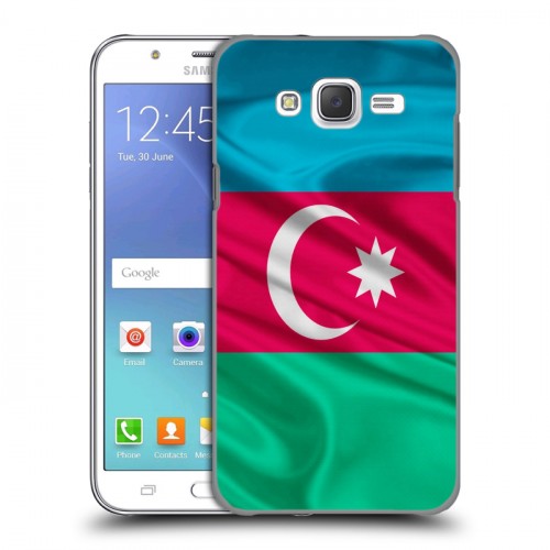 Дизайнерский пластиковый чехол для Samsung Galaxy J5 Флаг Азербайджана