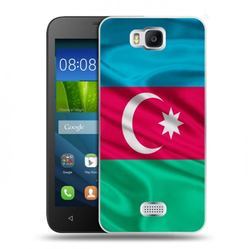 Дизайнерский пластиковый чехол для Huawei Y5c Флаг Азербайджана