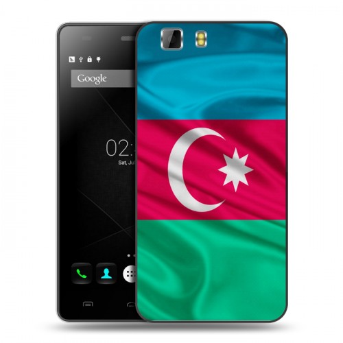 Дизайнерский силиконовый чехол для Doogee X5 Флаг Азербайджана