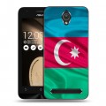 Дизайнерский пластиковый чехол для ASUS ZenFone Go 4.5 Флаг Азербайджана