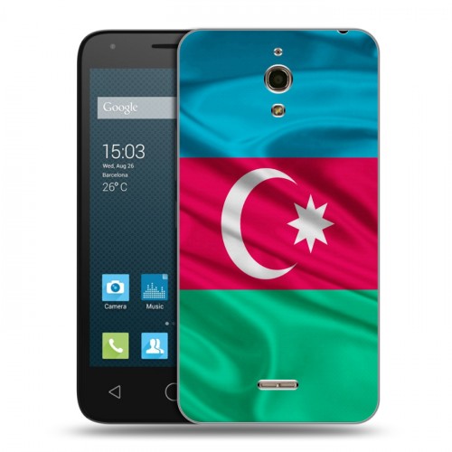 Дизайнерский силиконовый чехол для Alcatel One Touch Pixi 4 (6) Флаг Азербайджана