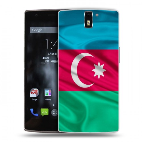 Дизайнерский силиконовый чехол для OnePlus One Флаг Азербайджана