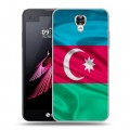 Дизайнерский пластиковый чехол для LG X view Флаг Азербайджана