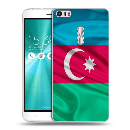 Дизайнерский пластиковый чехол для Asus ZenFone 3 Ultra Флаг Азербайджана