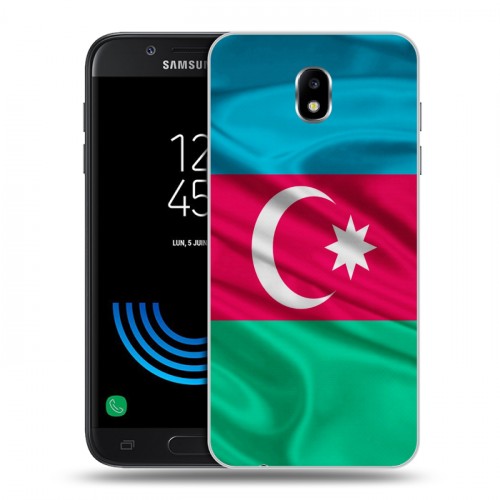 Дизайнерский пластиковый чехол для Samsung Galaxy J5 (2017) Флаг Азербайджана
