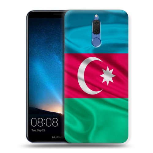 Дизайнерский силиконовый чехол для Huawei Nova 2i Флаг Азербайджана