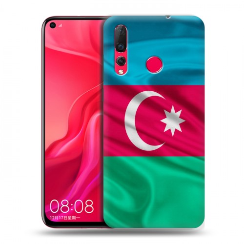 Дизайнерский пластиковый чехол для Huawei Nova 4 Флаг Азербайджана