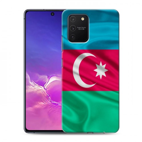 Дизайнерский силиконовый с усиленными углами чехол для Samsung Galaxy S10 Lite Флаг Азербайджана