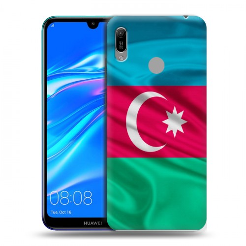 Дизайнерский пластиковый чехол для Huawei Y6 (2019) Флаг Азербайджана