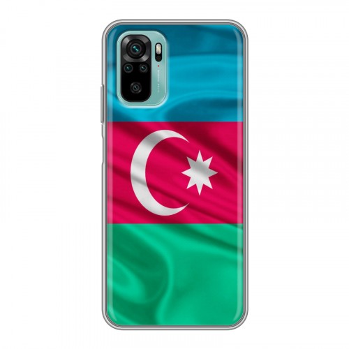 Дизайнерский силиконовый чехол для Xiaomi RedMi Note 10 Флаг Азербайджана
