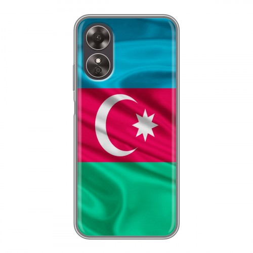 Дизайнерский пластиковый чехол для OPPO A17 Флаг Азербайджана