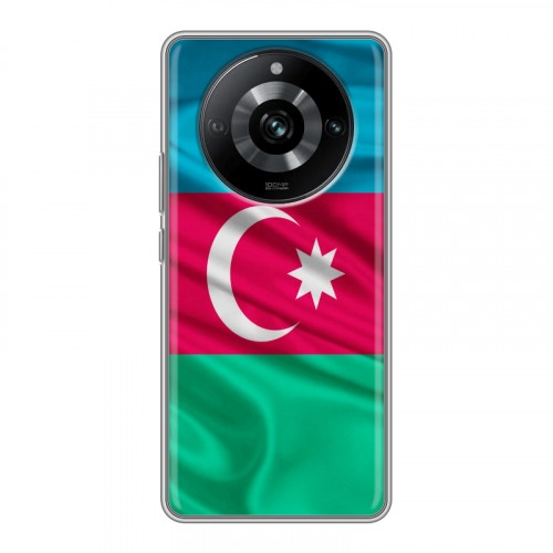 Дизайнерский пластиковый чехол для Realme 11 Pro Флаг Азербайджана