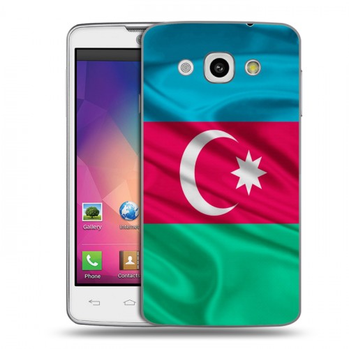 Дизайнерский пластиковый чехол для LG L60 Флаг Азербайджана