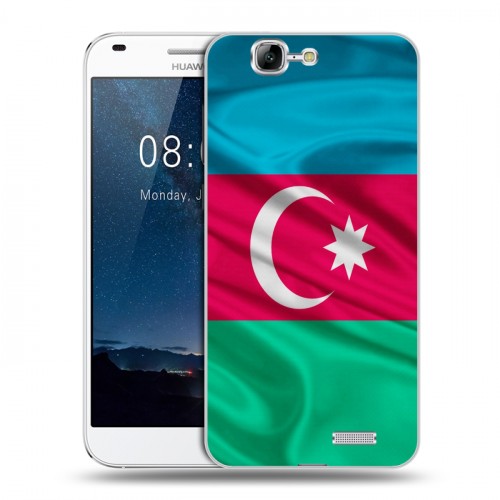 Дизайнерский силиконовый чехол для Huawei Ascend G7 Флаг Азербайджана
