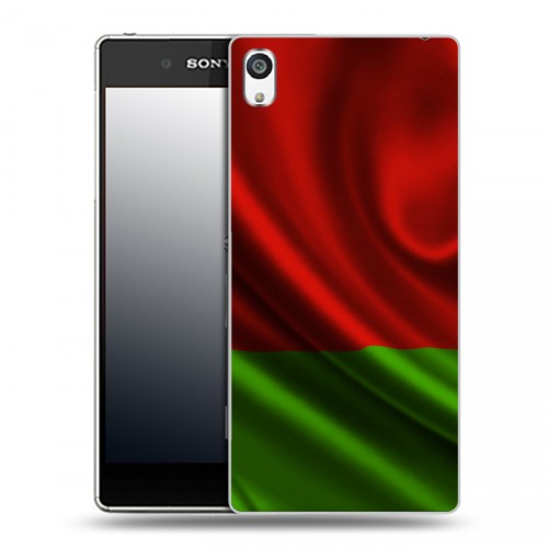 Дизайнерский пластиковый чехол для Sony Xperia E5 Флаг Белоруссии
