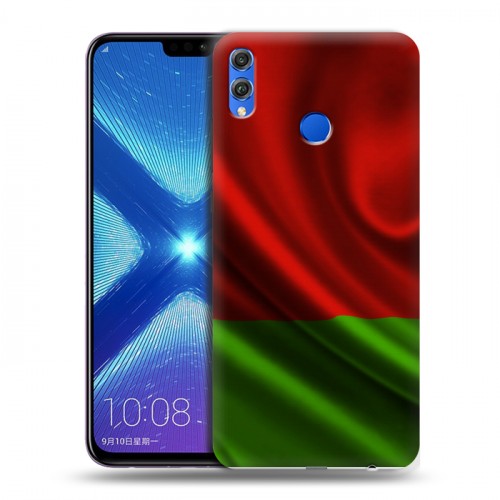 Дизайнерский силиконовый чехол для Huawei Honor 8X Флаг Белоруссии