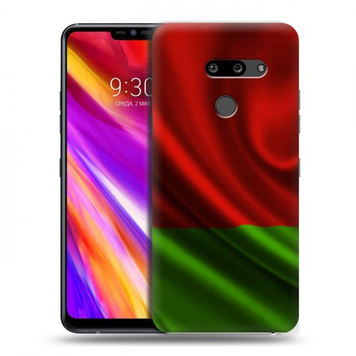 Дизайнерский пластиковый чехол для LG G8 ThinQ Флаг Белоруссии