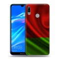 Дизайнерский пластиковый чехол для Huawei Y6 (2019) Флаг Белоруссии